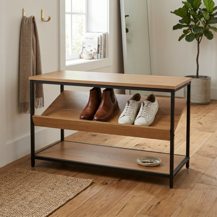 Elara 4 - Banc avec rangement chaussures