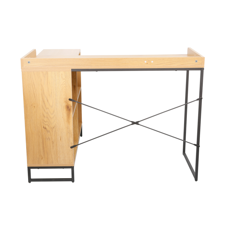 Bureau d'angle avec étagères ELIO