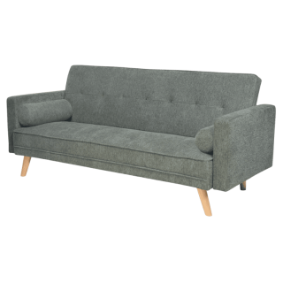 Canapé convertible Jude en tissu gris