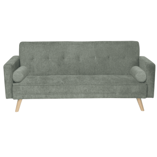 Canapé convertible Jude en tissu gris
