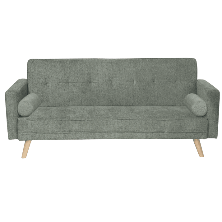 Canapé convertible Jude en tissu gris