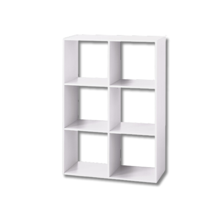 Etagère 6 cases Modul Blanc 138909 C