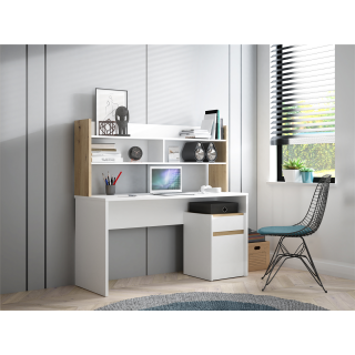 Ensemble Modultrick - Bureau 140 cm avec Surmeuble