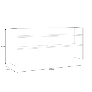 Ensemble Modultrick - Bureau 140 cm avec Surmeuble