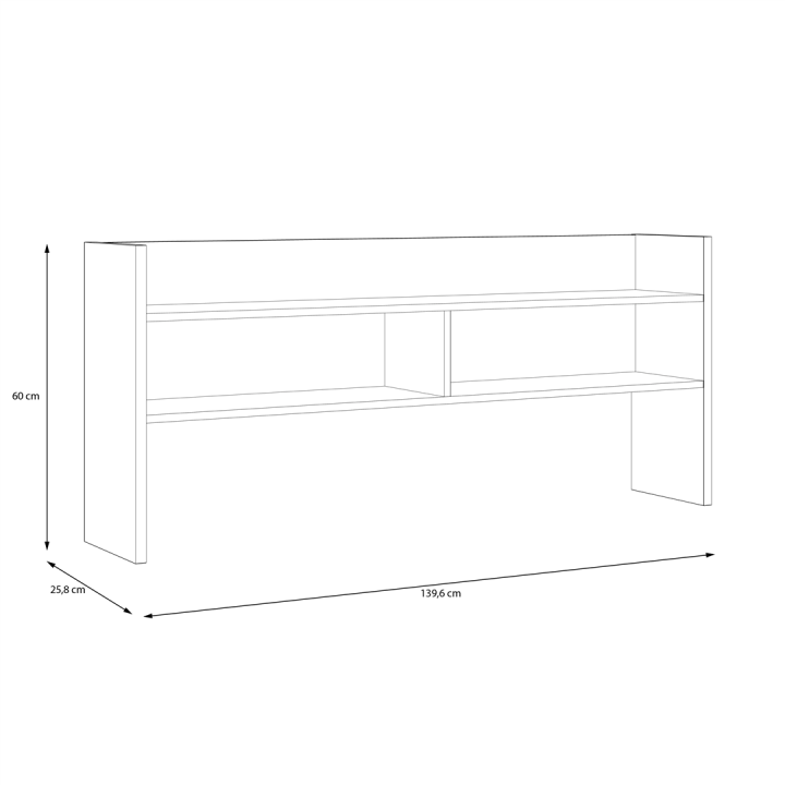 Ensemble Modultrick - Bureau 140 cm avec Surmeuble