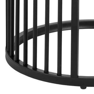 Table de nuit Effet mabre noir Strigton