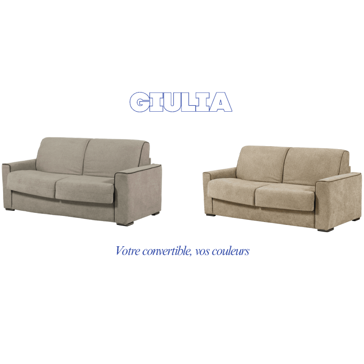 Canapé lit Giulia 20 couchage 140 cm
