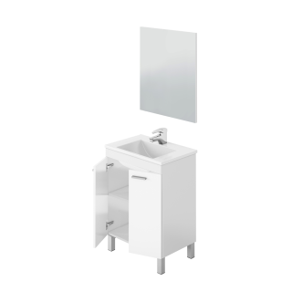 Meuble de salle de bain avec miroir et lavabo Brillo