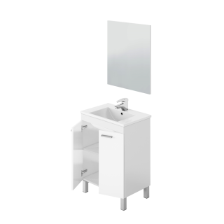 Meuble de salle de bain avec miroir et lavabo Brillo