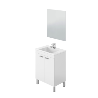 Meuble de salle de bain avec miroir et lavabo Brillo