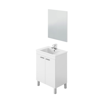 Meuble de salle de bain avec miroir et lavabo Brillo