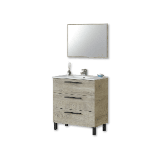 Meuble de salle de  bain avec miroir - Athena