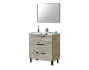 Meuble de salle de  bain avec miroir - Athena
