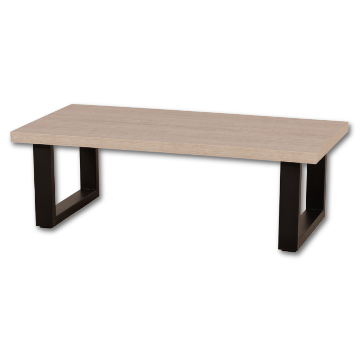 Table basse antibes pied en métal U