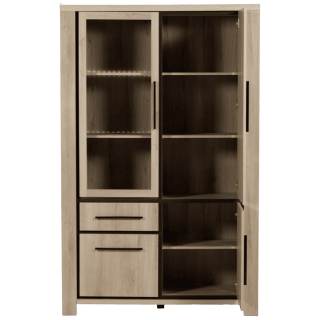 Vitrine Grenoble 125 cm tiroirs avec LED
