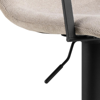 Tabouret Pablo en tissu beige 109558