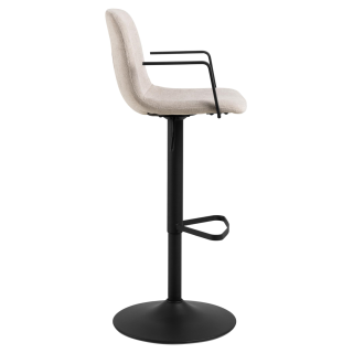 Tabouret Pablo en tissu beige 109558