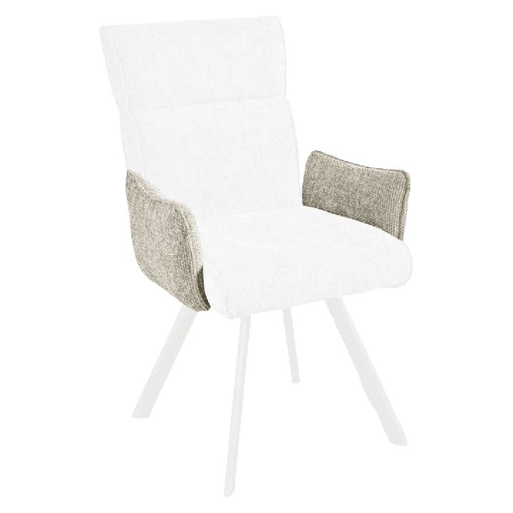 Chaise Ambre (accoudoirs) beige