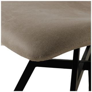 Chaise Niels en tissu beige