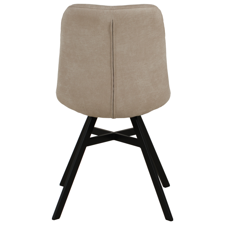 Chaise Niels en tissu beige