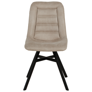 Chaise Niels en tissu beige