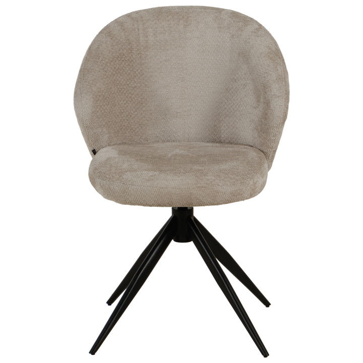 Chaise Jane en tissu beige