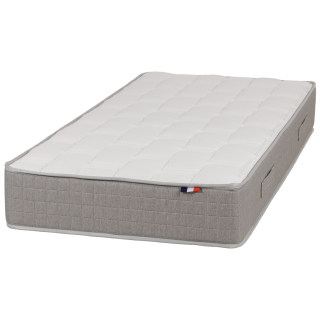 Matelas en mousse HR40kgs 90 x 190 cm Krearêve gris chiné