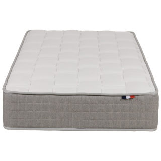 Matelas en mousse HR40kgs 90 x 190 cm Krearêve gris chiné