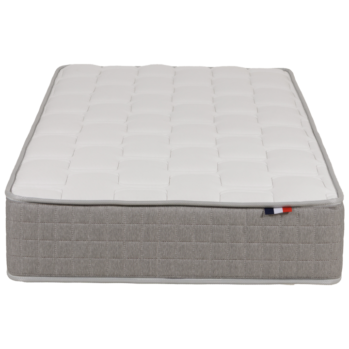 Matelas en mousse HR40kgs 90 x 190 cm Krearêve gris chiné
