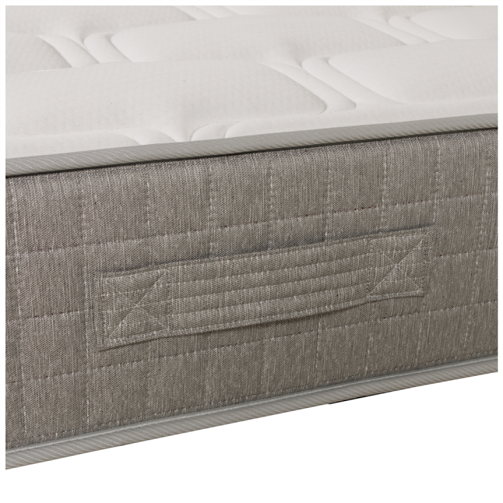 Matelas en mousse HR40kgs 90 x 190 cm Krearêve gris chiné
