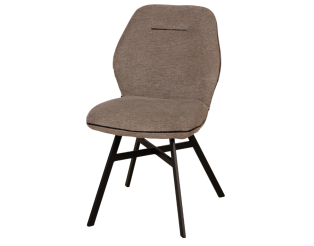 Chaise Jaimie tissu taupe Dolphin