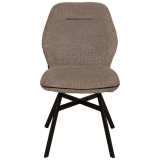 Chaise Jaimie tissu taupe Dolphin