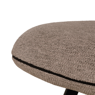 Chaise Jaimie tissu taupe Dolphin
