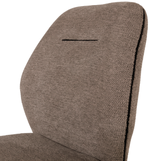 Chaise Jaimie tissu taupe Dolphin