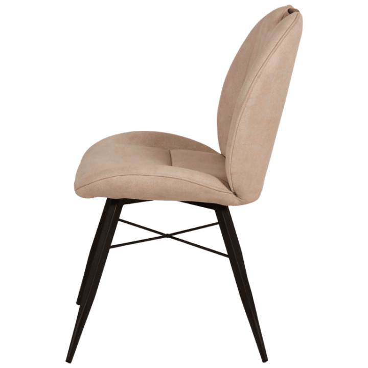 Chaise Shelton - Chaise en tissu beige