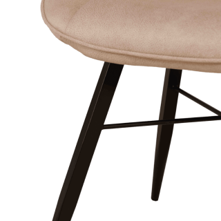 Chaise Shelton - Chaise en tissu beige