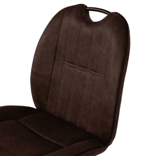 Shelton - Chaise en tissu Luxor anthracite