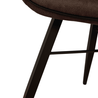 Shelton - Chaise en tissu Luxor anthracite