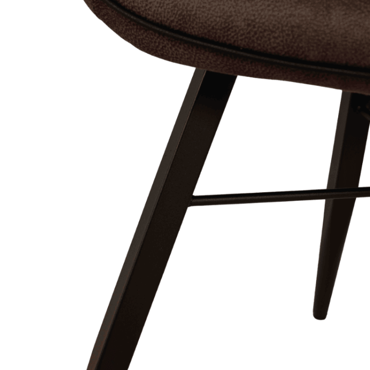 Shelton - Chaise en tissu Luxor anthracite