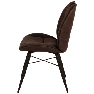 Shelton - Chaise en tissu Luxor anthracite