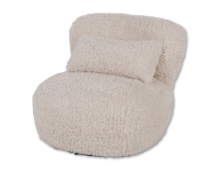 Badesi - Fauteuil Beige / blanc