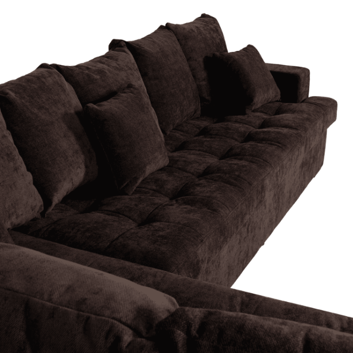 Preston large gauche CL-3 salon latte gris anthracite