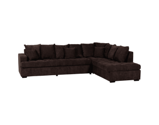 Preston - salon d'angle 3-CL gris anthracite