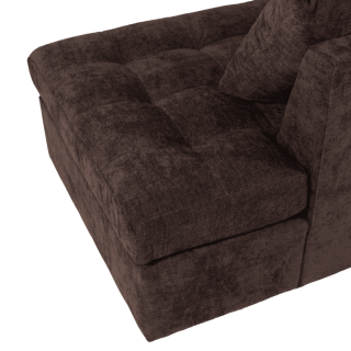 Preston - salon d'angle 3-CL gris anthracite