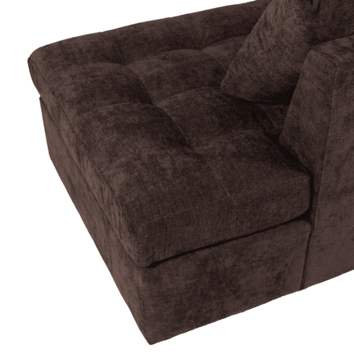 Preston - salon d'angle 3-CL gris anthracite