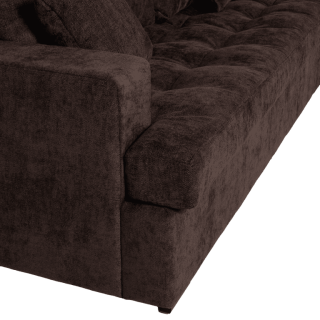 Preston - salon d'angle 3-CL gris anthracite
