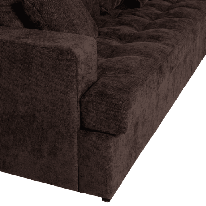 Preston - salon d'angle 3-CL gris anthracite