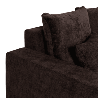 Preston - salon d'angle 3-CL gris anthracite