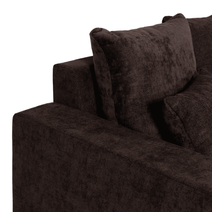 Preston - salon d'angle 3-CL gris anthracite