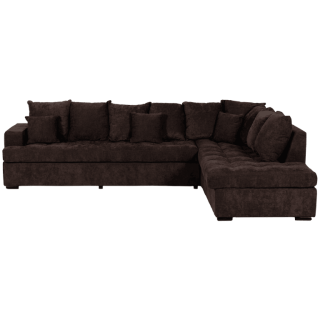 Preston - salon d'angle 3-CL gris anthracite